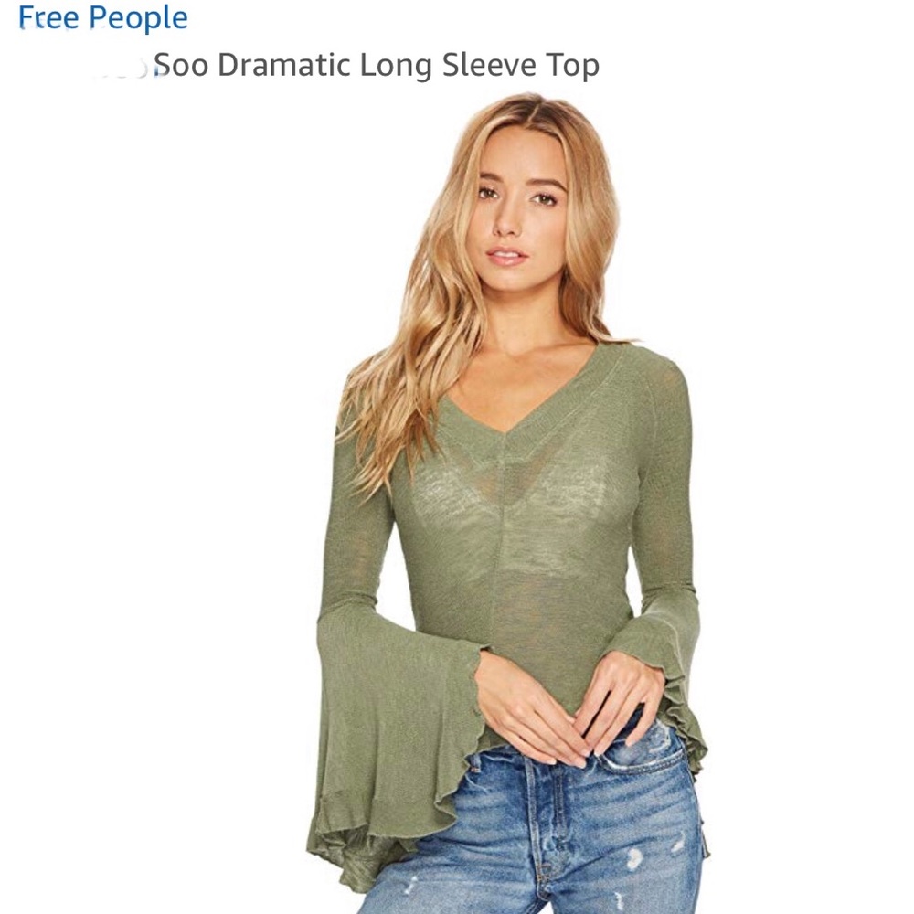 Free People soo Dramatic long sleeve top